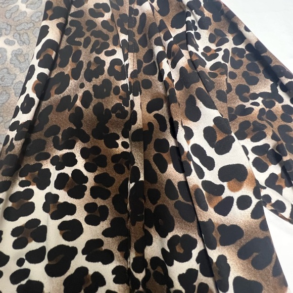 ELLEN TRACY WOMEN’S - SMALL POLYESTER ANIMAL PRINT OPEN JACKET RUCHED 3/4 SLEEVE - Picture 8 of 11